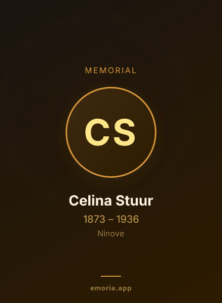 Memorial portrait of Celina Stuur