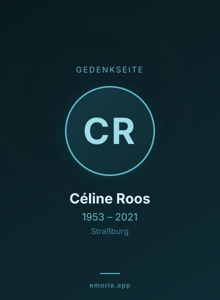 Gedenkportrait von Céline Roos