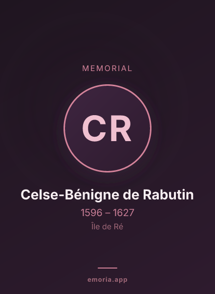 Memorial portrait of Celse-Bénigne de Rabutin