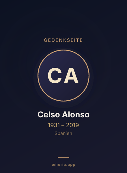 Gedenkportrait von Celso Alonso