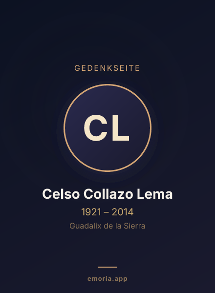 Gedenkportrait von Celso Collazo Lema