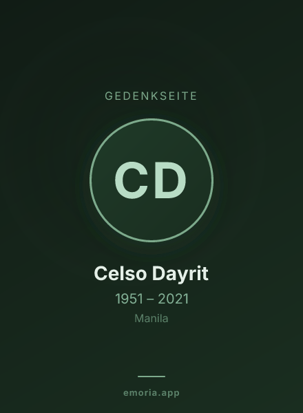 Gedenkportrait von Celso Dayrit