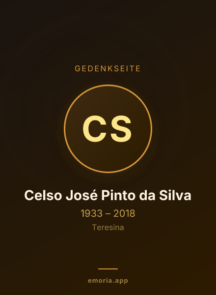 Gedenkportrait von Celso José Pinto da Silva