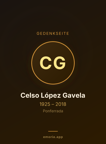 Gedenkportrait von Celso López Gavela