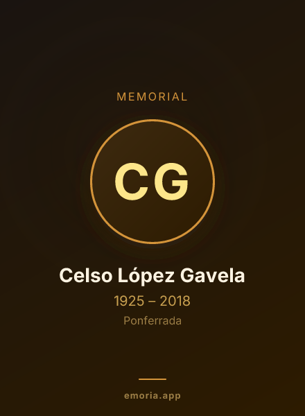 Memorial portrait of Celso López Gavela