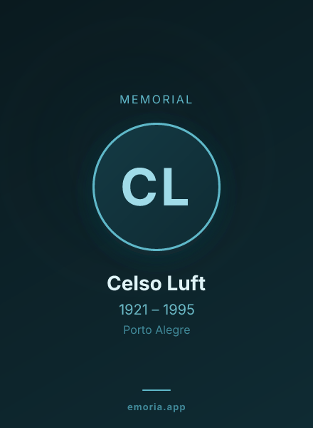 Memorial portrait of Celso Luft