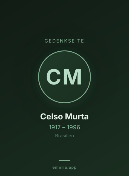 Gedenkportrait von Celso Murta