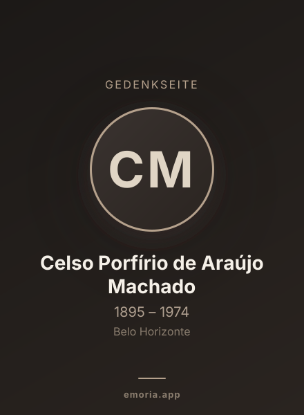 Gedenkportrait von Celso Porfírio de Araújo Machado