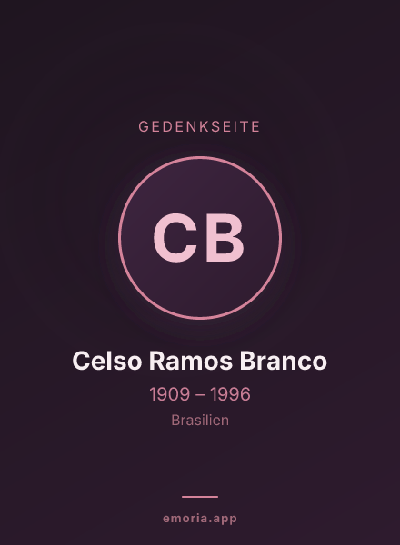 Gedenkportrait von Celso Ramos Branco