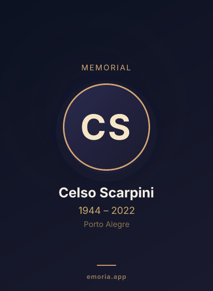 Memorial portrait of Celso Scarpini