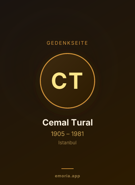Gedenkportrait von Cemal Tural