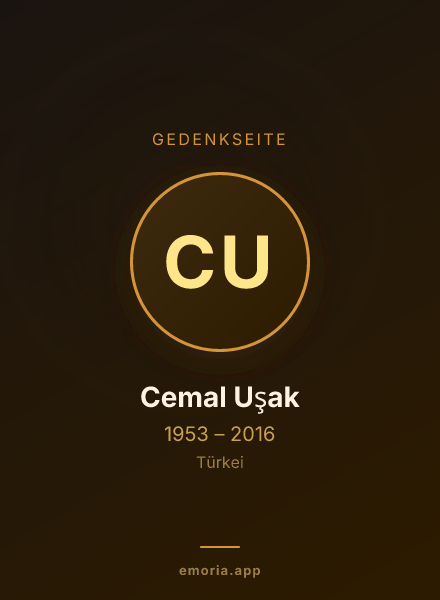 Gedenkportrait von Cemal Uşak