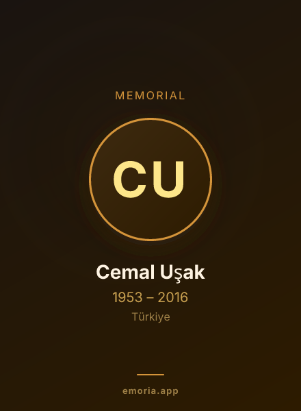 Memorial portrait of Cemal Uşak