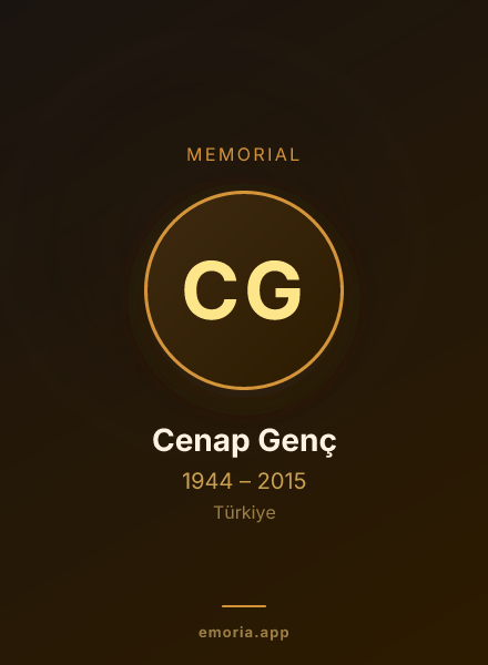 Memorial portrait of Cenap Genç