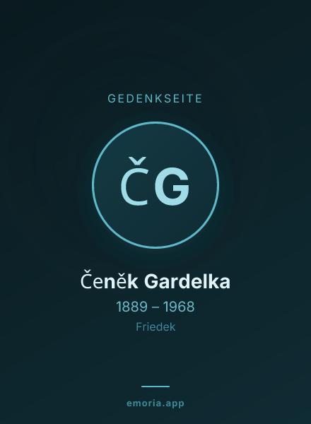 Gedenkportrait von Čeněk Gardelka