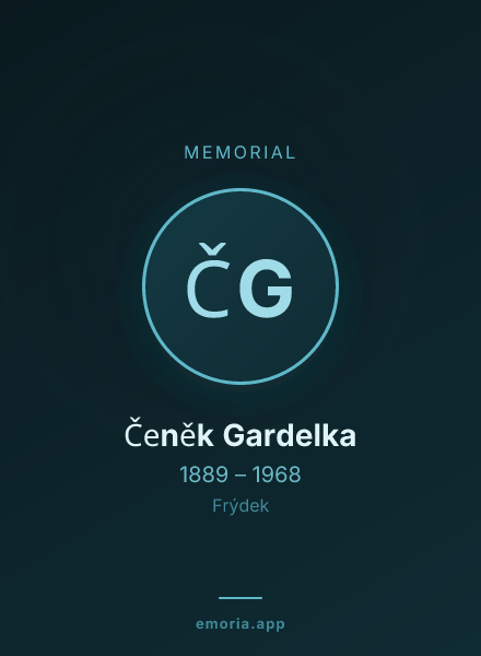 Memorial portrait of Čeněk Gardelka