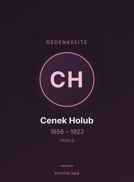 Gedenkportrait von Cenek Holub