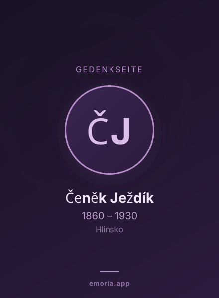 Gedenkportrait von Čeněk Ježdík