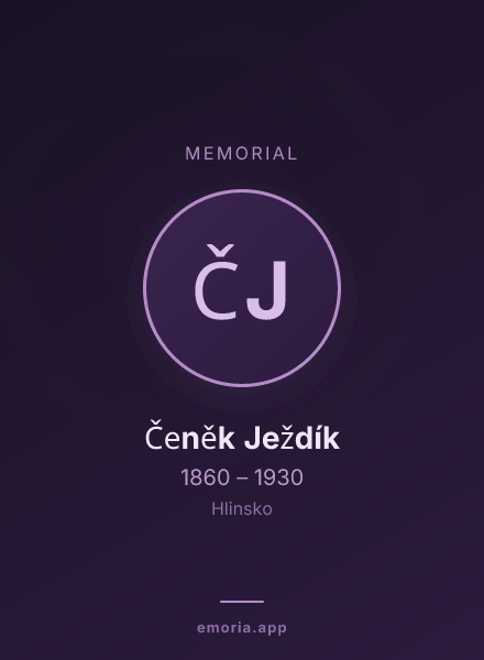 Memorial portrait of Čeněk Ježdík