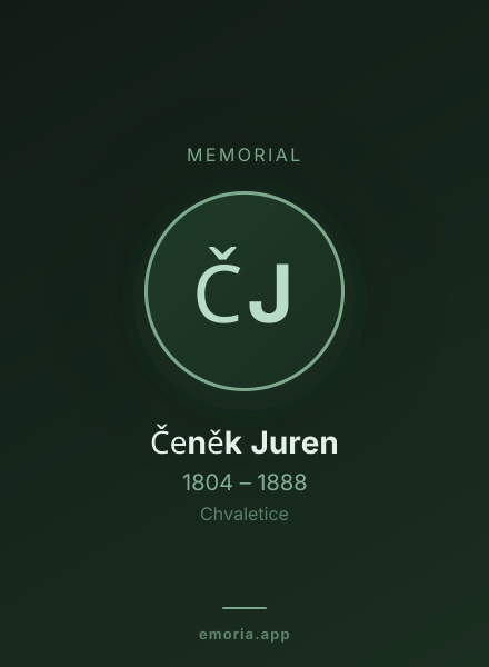 Memorial portrait of Čeněk Juren