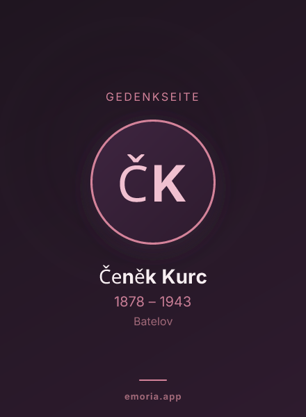 Gedenkportrait von Čeněk Kurc