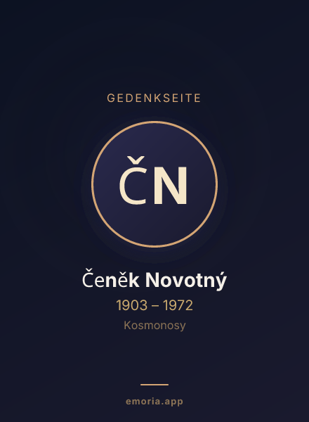 Gedenkportrait von Čeněk Novotný