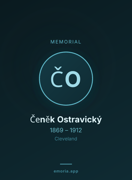 Memorial portrait of Čeněk Ostravický
