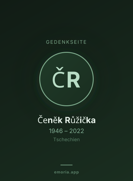 Gedenkportrait von Čeněk Růžička