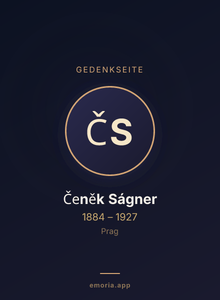 Gedenkportrait von Čeněk Ságner