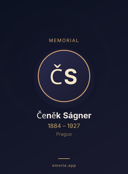Memorial portrait of Čeněk Ságner