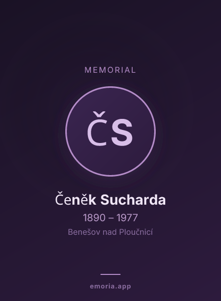 Memorial portrait of Čeněk Sucharda