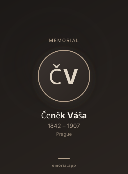 Memorial portrait of Čeněk Váša