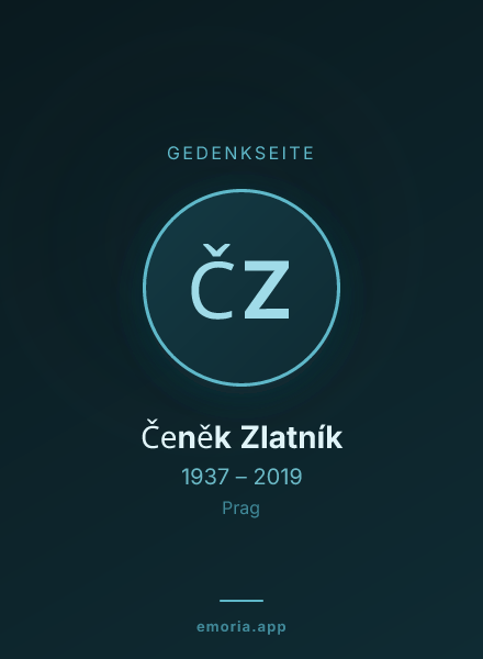 Gedenkportrait von Čeněk Zlatník