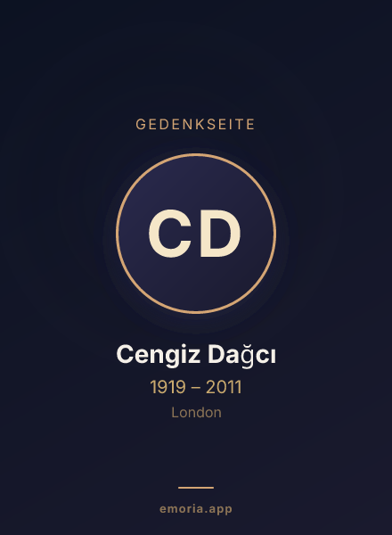 Gedenkportrait von Cengiz Dağcı