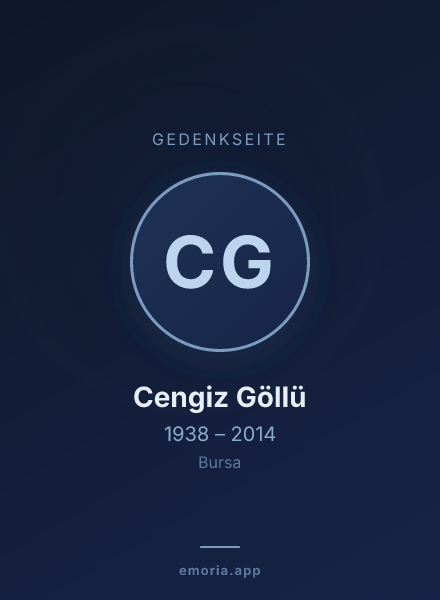 Gedenkportrait von Cengiz Göllü