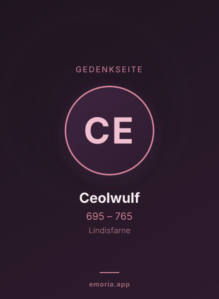 Gedenkportrait von Ceolwulf