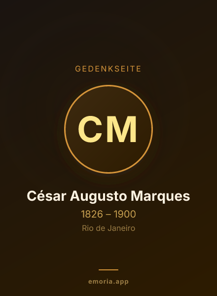Gedenkportrait von César Augusto Marques