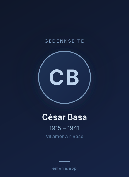 Gedenkportrait von César Basa