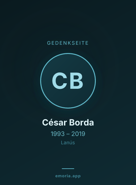Gedenkportrait von César Borda