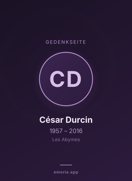 Gedenkportrait von César Durcin