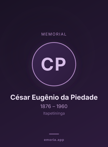 Memorial portrait of César Eugênio da Piedade