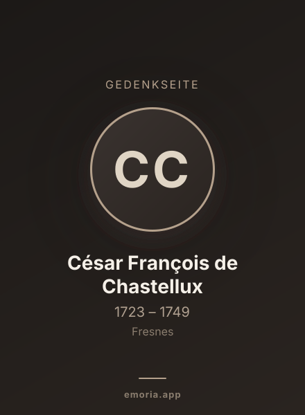 Gedenkportrait von César François de Chastellux