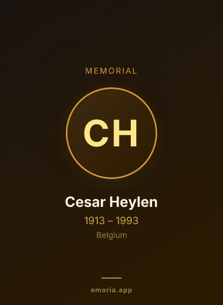 Memorial portrait of Cesar Heylen