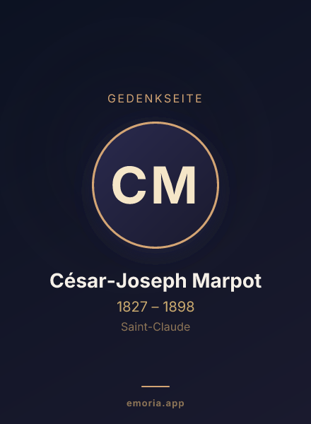 Gedenkportrait von César-Joseph Marpot