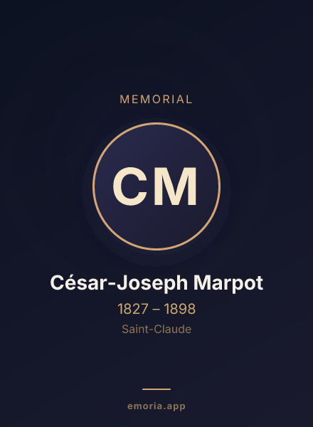 Memorial portrait of César-Joseph Marpot