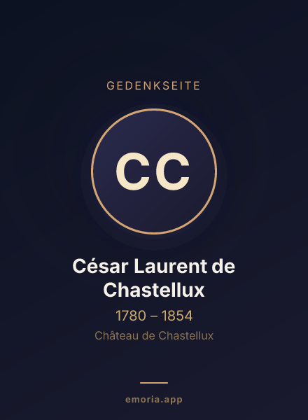 Gedenkportrait von César Laurent de Chastellux