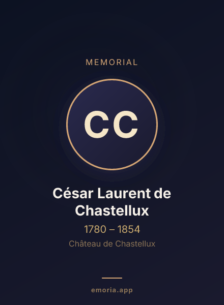 Memorial portrait of César Laurent de Chastellux