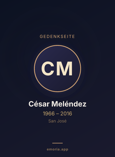 Gedenkportrait von César Meléndez
