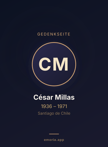 Gedenkportrait von César Millas