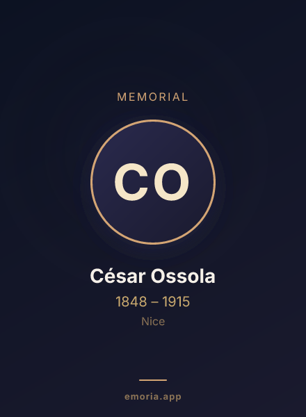 Memorial portrait of César Ossola